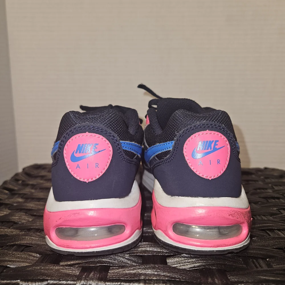 Nike Kids Dark Blue Sneakers with Pink and Blue Accents